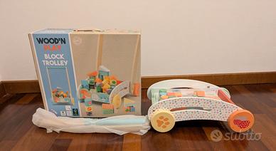 Carrellino primi passi in legno