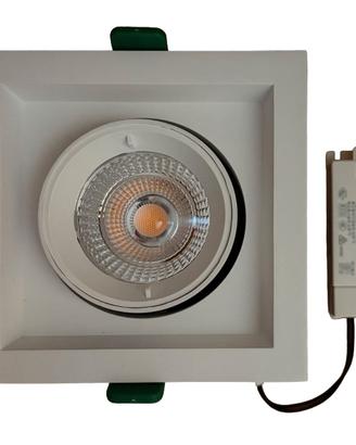 Faretto a led da incasso quadrato orientabile 25W