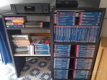Collezione videocassette VHS e player omaggio