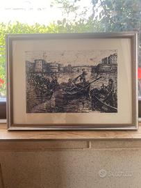 Quadro pesaggio marittimo