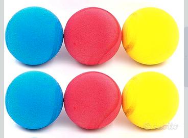 6 palline in gommapiuma ideali per giocare 