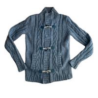 Giacca in lana grigia da uomo