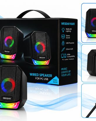 WESDAR CS59 – Altoparlanti Stereo per PC USB 5W