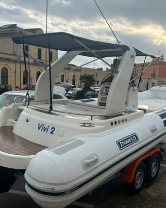 Gommone stilmar 25 con carrello 35 ql dopoio asse
