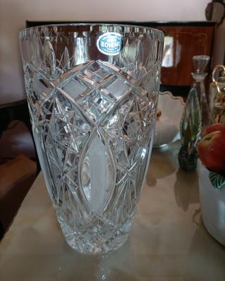 Vaso in cristallo di Boemia