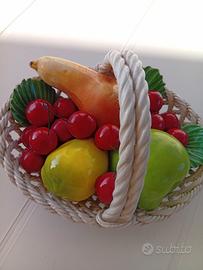 Cestino di frutta in porcellana 