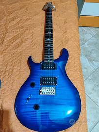 PRS SE Custom 24 Faded Blue Burst (left handed)