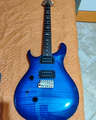 PRS SE Custom 24 Faded Blue Burst (left handed)