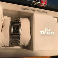 Orologio TISSOT schermo nero bracciale acciaio
