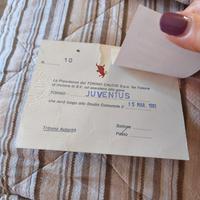 Biglietto Torino calcio 1981