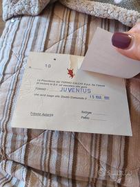 Biglietto Torino calcio 1981