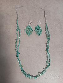 parure pizzo chiacchierino 