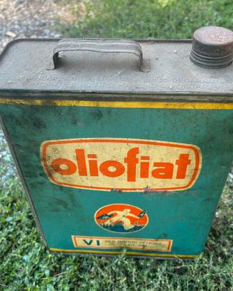 Lattina olio Fiat vintage