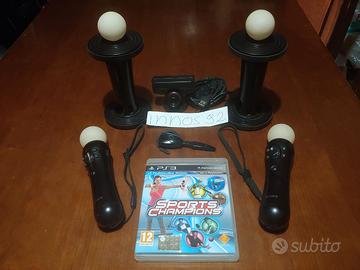 Kit Ps3 2xMOVE+2xManubri+Auricolari+Eye Cam+Gioco