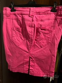 Gonna fucsia in cotone