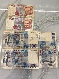 Banconote varie in lire