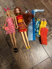 Set 3 Barbie più accessori, come da foto