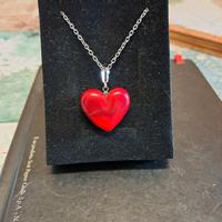 Cuore Rosso San Valentino in vetro di Murano