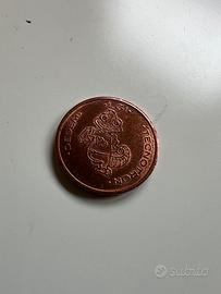 Gettone in bronzo per giostra anni 70