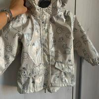 Parka impermeabile e imbottito bambina