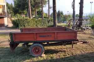 rimorchio agricolo 35 q.li trazionato, ribaltabile