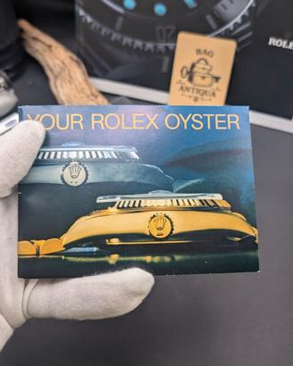 Libretto originale Rolex “Your Rolex Oyster” blu –