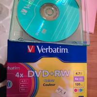 6 PZ VERBATIM DVD RW 4.7 GB 120 MIN 4X SPEED