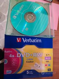 6 PZ VERBATIM DVD RW 4.7 GB 120 MIN 4X SPEED