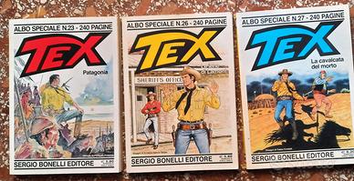 Tex Albo Speciale. Numeri 5,18,23,26 e 27.