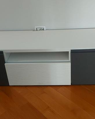 Porta TV IKEA bianco/grigio, ottime condizio