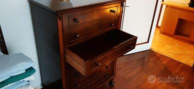 Settimanale con 7 cassetti in legno