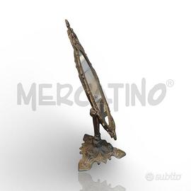 SPECCHIERA IN OTTONE ALTEZZA 55 CM