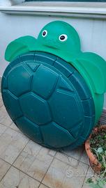 Tartaruga da usare come sabbiera o piccola piscina