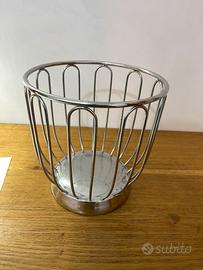Cesto portafrutta Alessi inox 18/10 vintage