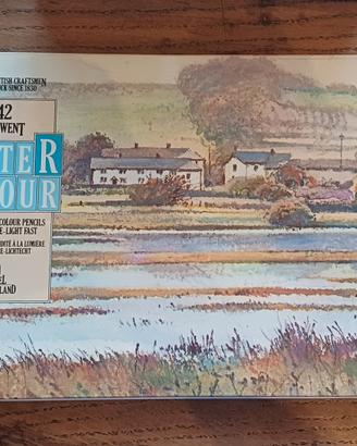 38 matite acquarellabili vintage Derwent