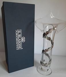 vaso di cristallo e argento - Il Blasone Argento