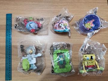 6 Acton Figures Spongebob Burger King 2016