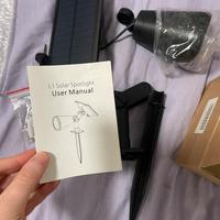 Faro bianco pannello solare nuovo esterni