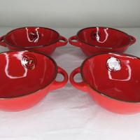 Rose&Tulipani - set da 4 Ciotole per zuppa