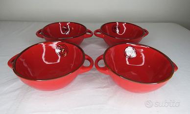 Rose&Tulipani - set da 4 Ciotole per zuppa