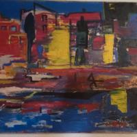 Quadro Astratto Olio su tela 30x40