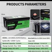 batteria lifepo4 200ah 12v