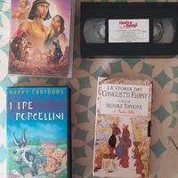 VHS cartoni animati per bambini.