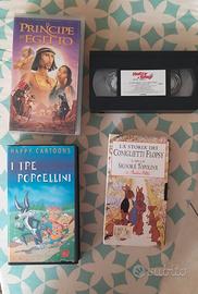 VHS cartoni animati per bambini.