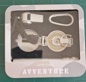 kit sopravvivenza bussola fischietto torcia