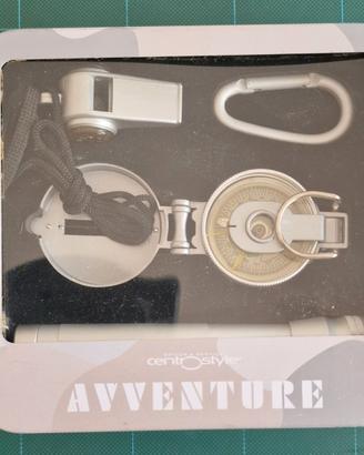 kit sopravvivenza bussola fischietto torcia
