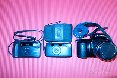 Due compatte + una reflex analogiche