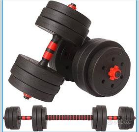 Pesi per palestra in casa  tot 25 kg