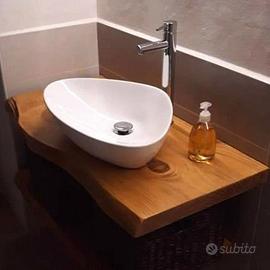 TOP BAGNO, TAVOLI, MENSOLE IN LEGNO MASSEL