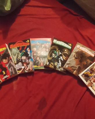 manga my Hero Academy vol 1-2-3-4-6-7-8